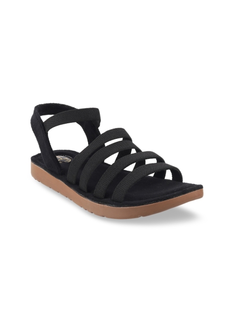 

Catwalk Women Black Solid Open Toe Flats