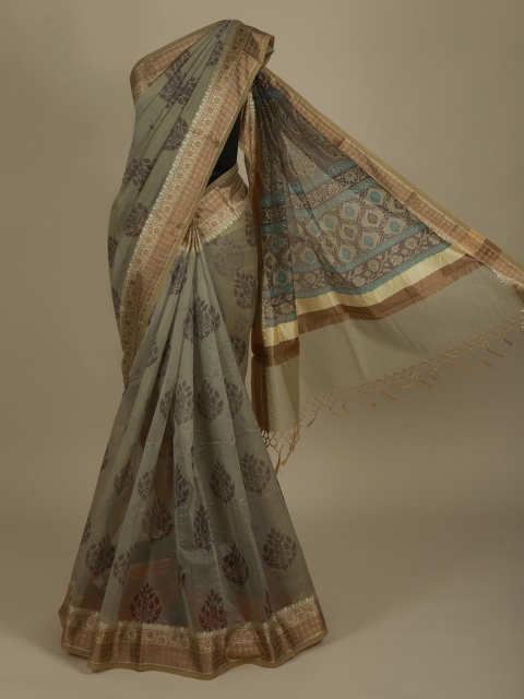 

Pothys Green Woven Design Saree