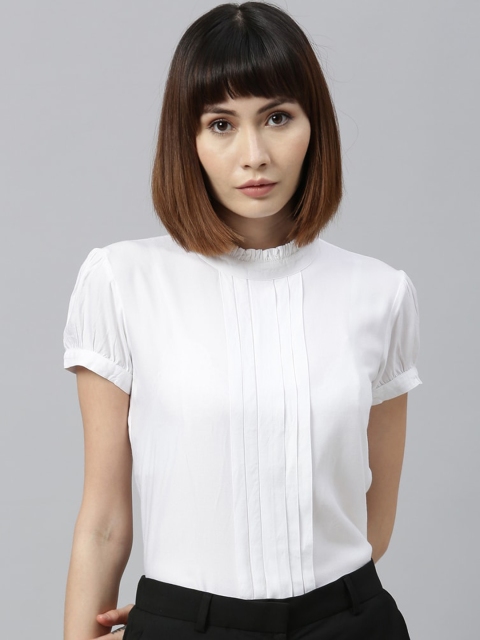 

Park Avenue Woman White Solid Top