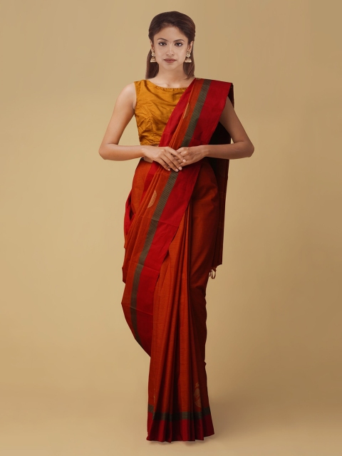 

Unnati Silks Green Solid Saree