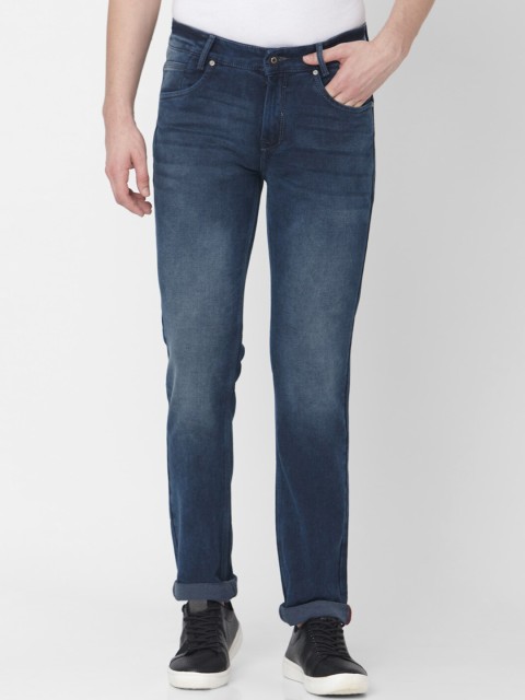 

Mufti Men Blue Regular Fit Mid-Rise Clean Look Stretchable Jeans