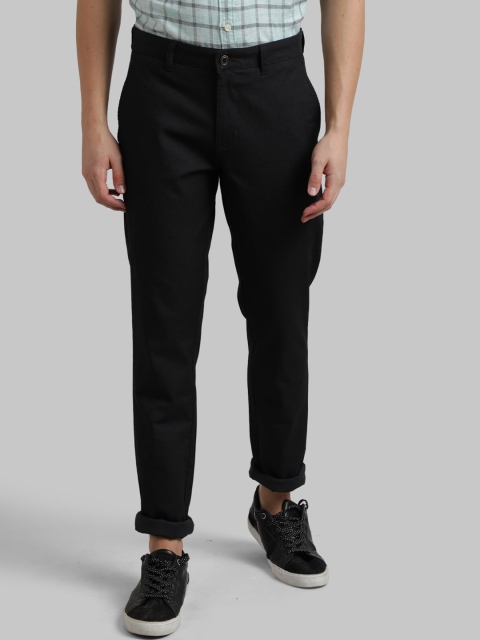 

Parx Men Grey Tapered Fit Solid Regular Trousers