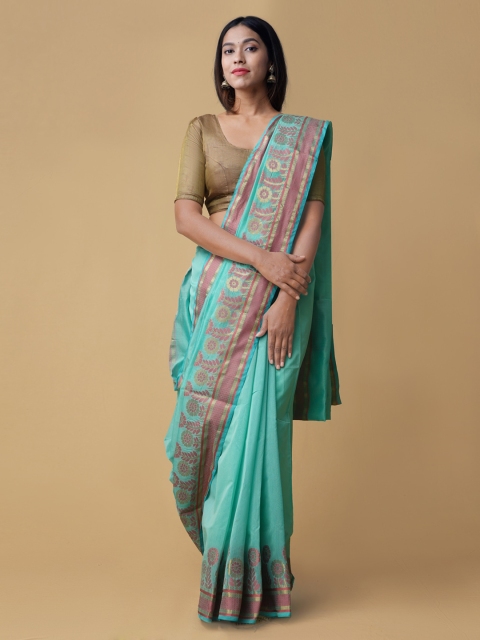 

Unnati Silks Red Woven Design Banarasi Saree