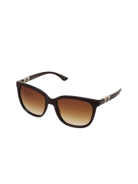 

IDEE Unisex Brown & Black UV Protected Lens Square Sunglasses-IDS2273-C2SG