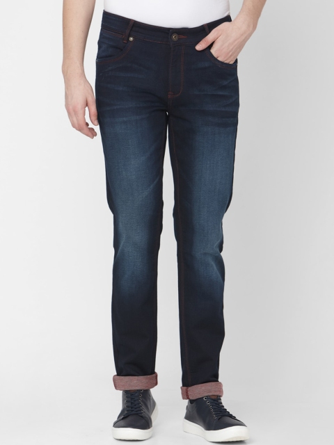 

Mufti Men Blue Regular Fit Mid-Rise Clean Look Stretchable Jeans