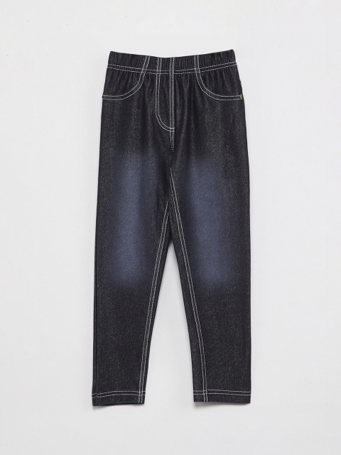 max Girls Black Regular Fit Jeans