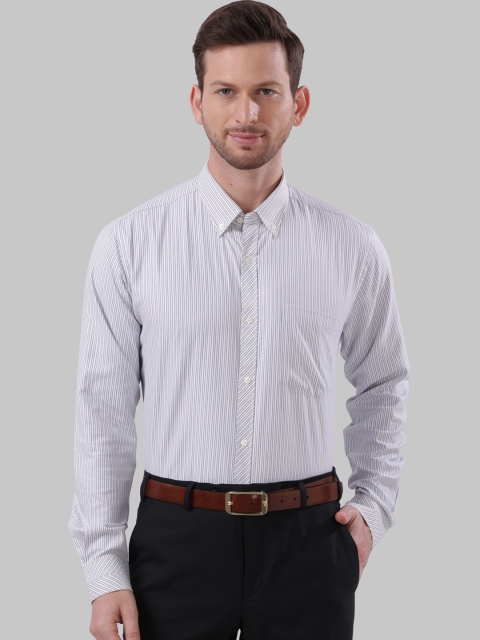 

Next Look Men Yellow Slim Fit Striped Casual Shirt