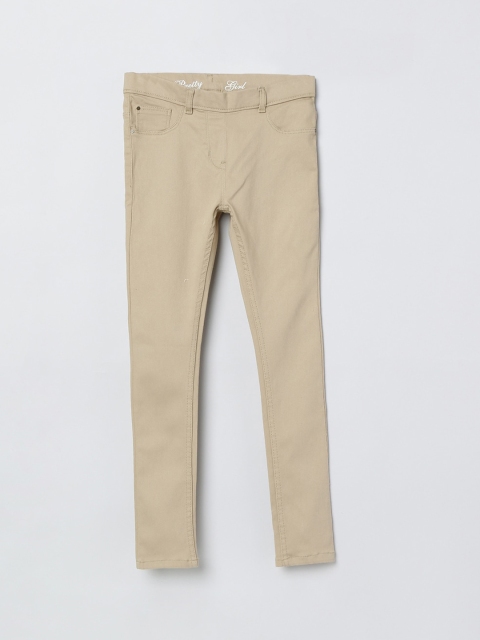 

max Girls Beige Regular Fit Jeans