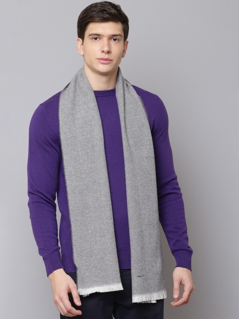 

GANT Men Grey Self Design Scarf