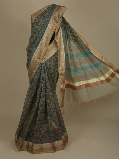 

Pothys Green Printed Saree