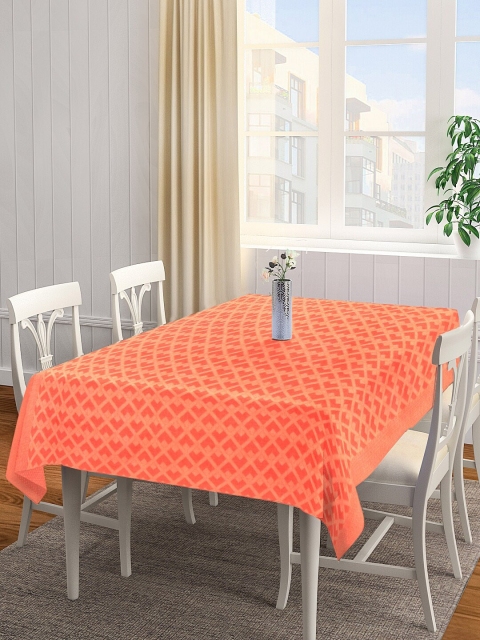 

NEUDIS Orange Geometric 6-Seater Rectangle Table Cover