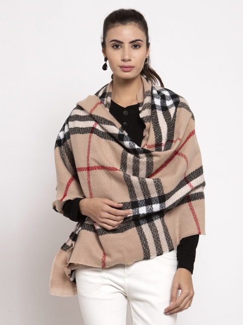 

Global Republic Women Khaki & Black Checked Stole