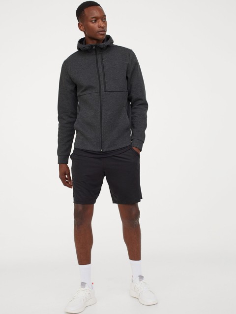

H&M Men Grey Track Jacket Regular Fit