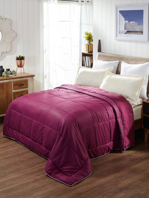 

Portico New York Burgundy Self-Design Mild Winter 150 GSM Double Bed Comforter