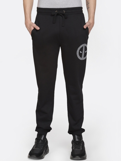 

Free Authority Men Black Superhero Deadpool Printed Straight fit Joggers