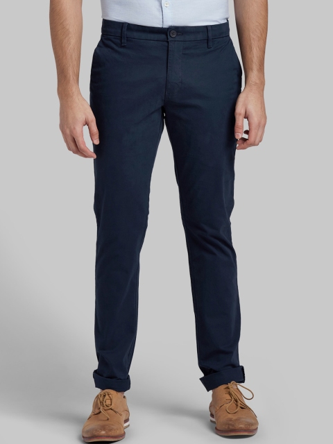 

Parx Men Blue Skinny Fit Solid Chinos