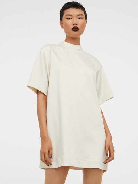 

H&M Women White Solid Oversized Dress