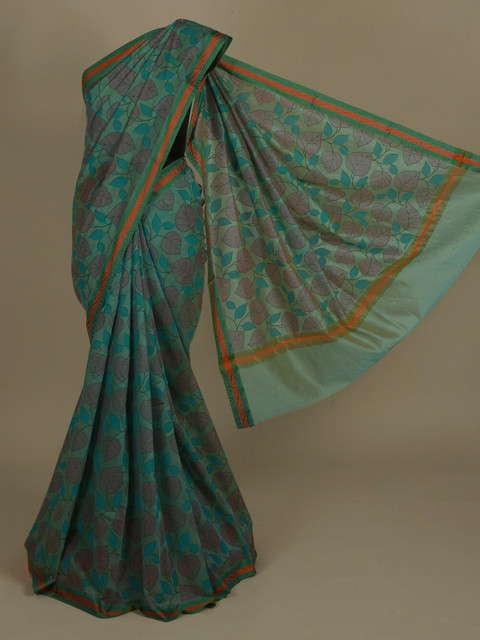 

Pothys Green Woven Design Supernet Saree