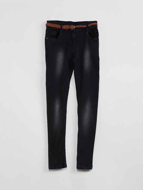 

max Girls Black Regular Fit Jeans
