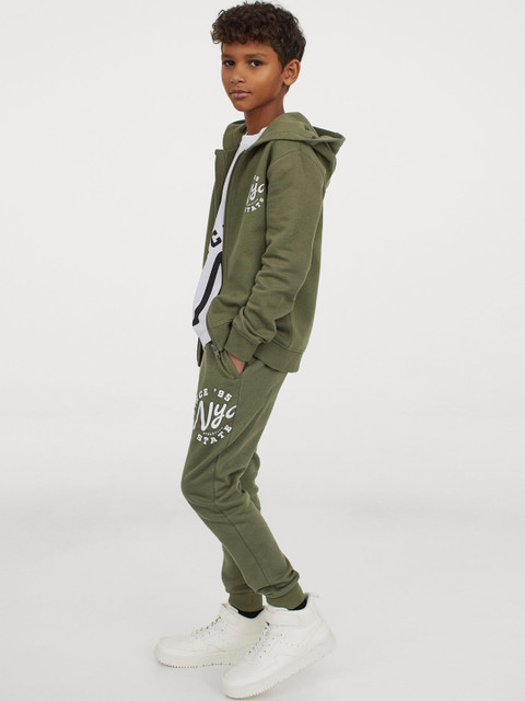 

H&M Boys Green & White 3-Piece Tracksuit Set