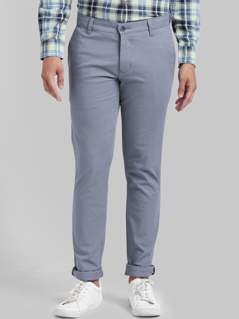 

Parx Men Blue Skinny Fit Solid Regular Trousers