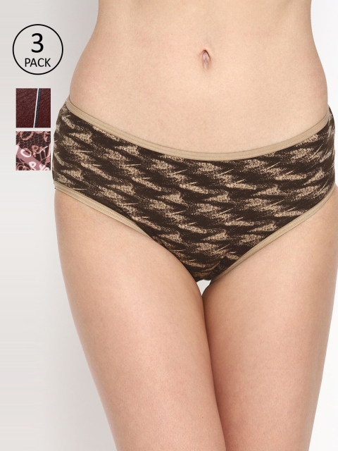

Skidlers Women Pack of 3 Assorted Hipster Briefs SKD-BRIEF-43-PEACH-44-COFFEE-45-COFFEE
