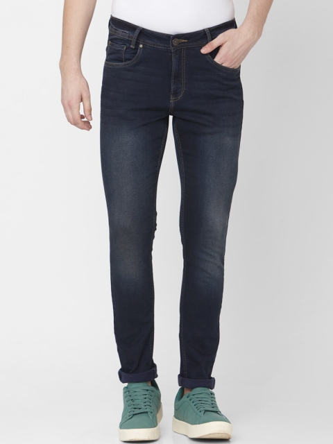 

Mufti Men Navy Blue Skinny Fit Mid-Rise Clean Look Jeans