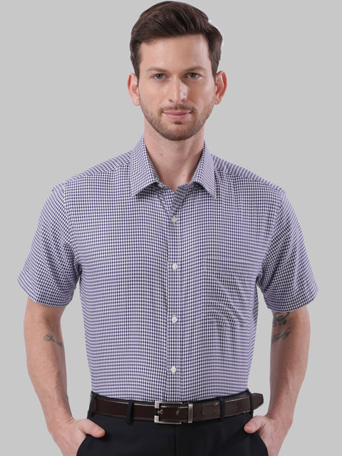 

Next Look Men Blue Regular Fit Checked Casual Shirt