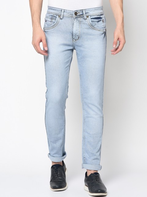 

Duke Men Blue Regular Fit Mid-Rise Clean Look Jeans
