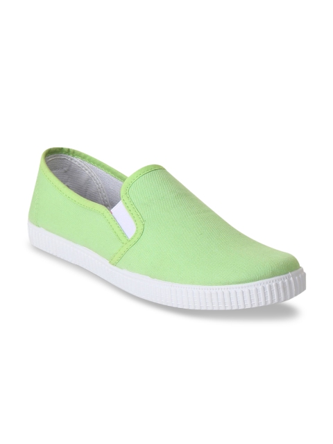 

SCENTRA Women Lime Green Slip-On Sneakers