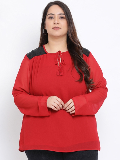 

Oxolloxo Women Red Solid Top
