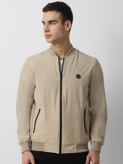 

Louis Philippe Sport Men Beige Printed Bomber