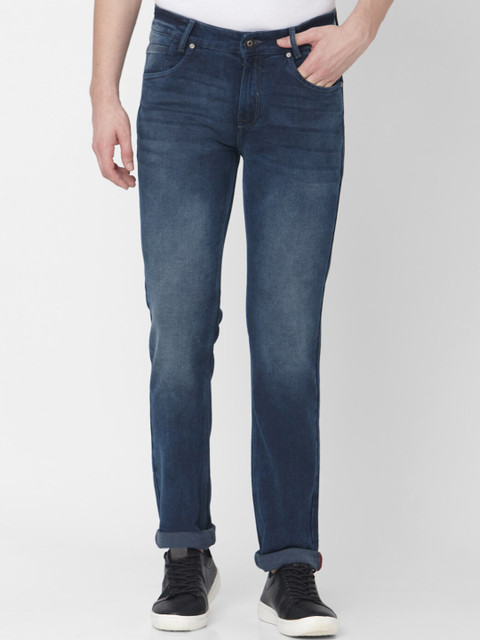 

Mufti Men Blue Regular Fit Mid-Rise Clean Look Jeans