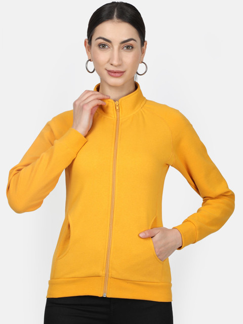 

Monte Carlo Women Yellow Solid Sweatshirt