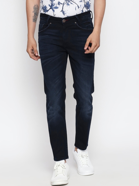 

Mufti Men Navy Blue Slim Fit Mid-Rise Mildly Distressed Stretchable Jeans
