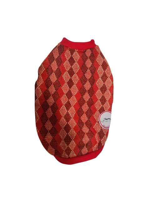 

PETS EMPIRE Red & Brown Checked Dog Sweater