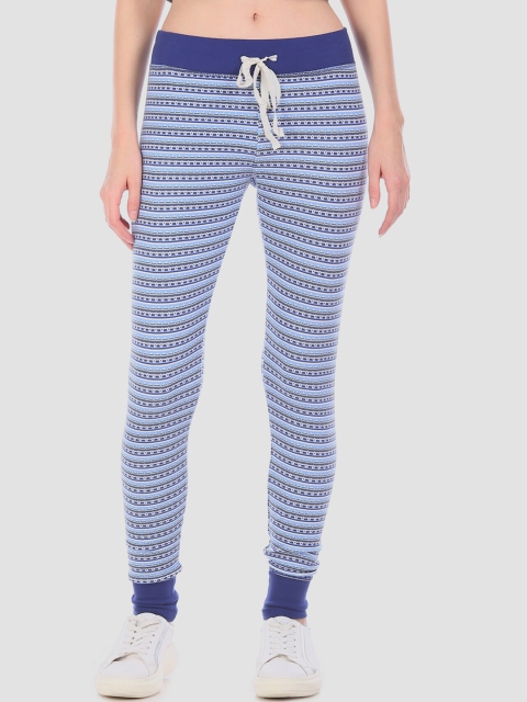

GAP Women Blue Soft Cotton Print Joggers