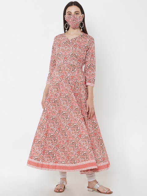 

FASHOR Women Multicoloured Printed Anarkali Kurta, Multi