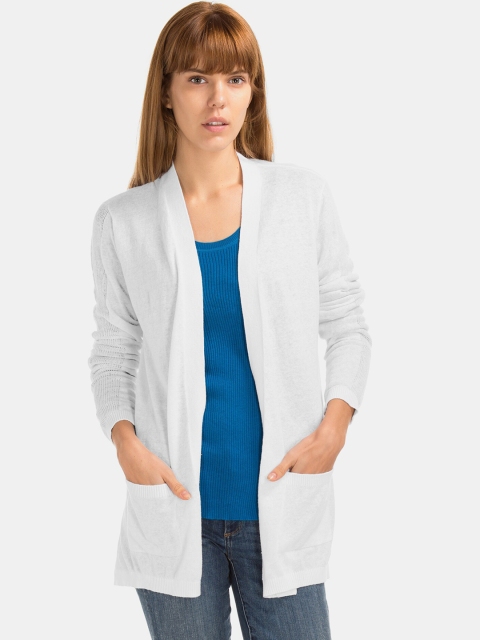 

GAP Women White Open Front Cardigan