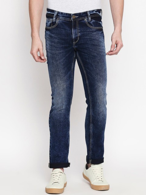 

Mufti Men Blue Skinny Fit Mid-Rise Clean Look Stretchable Jeans