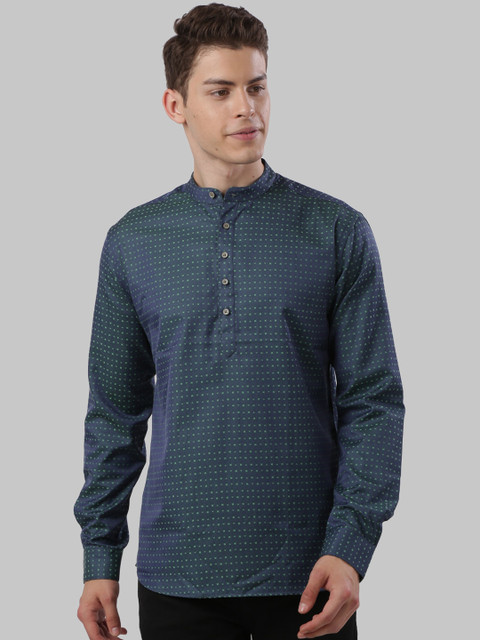 

Next Look Men Blue Slim Fit Printed Casual Shirt