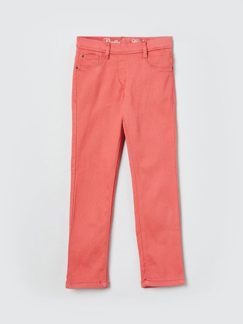 

max Girls Orange Regular Fit Jeans