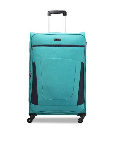 

CARRIALL Green Soft-Sided 360 Degree Rotation Large Trolley Suitcase, Assorted
