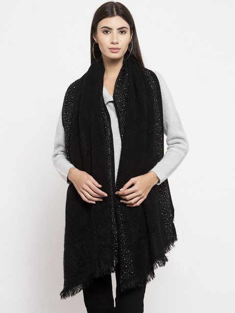 

Global Republic Women Black Woven Design Stole