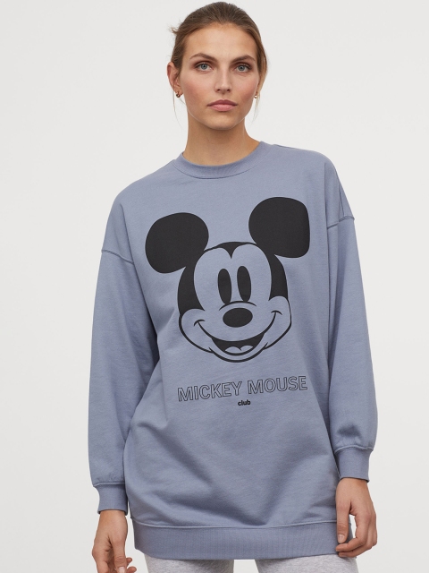 

H&M Women Blue & Grey Printed Pyjamas