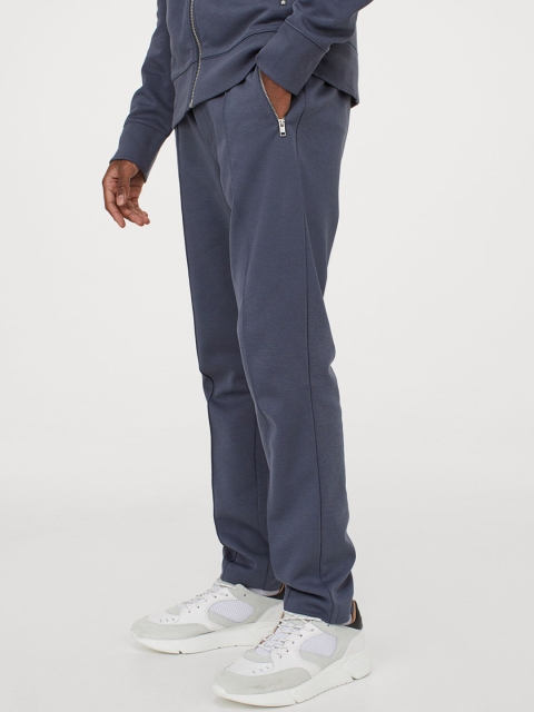 

H&M Men Blue Solid Dressy Joggers
