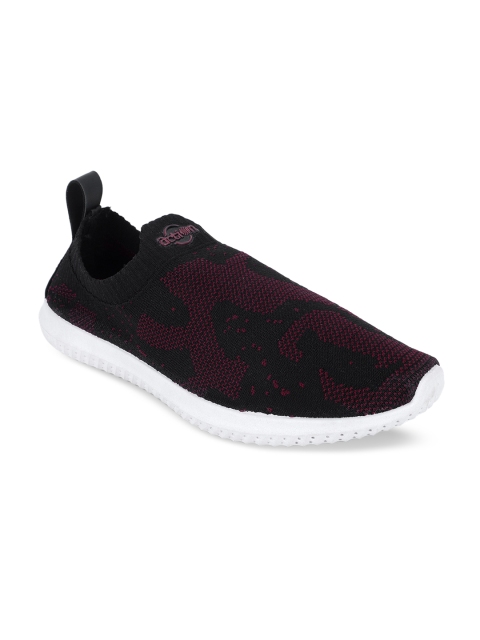 

Action Men Black & Maroon Running Shoes