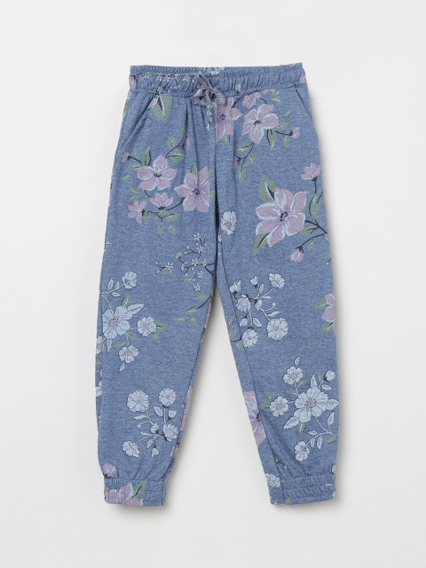 

Max Girls Blue & Green Printed Joggers