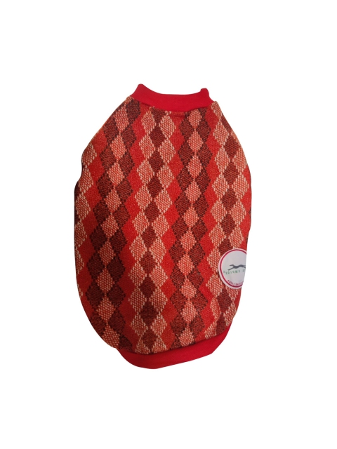 

PETS EMPIRE Red Checked Dog Sweater