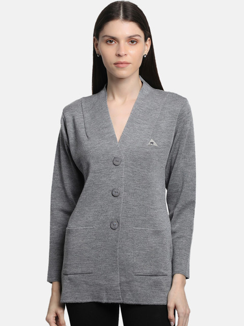 

Monte Carlo Women Grey Solid Cardigan